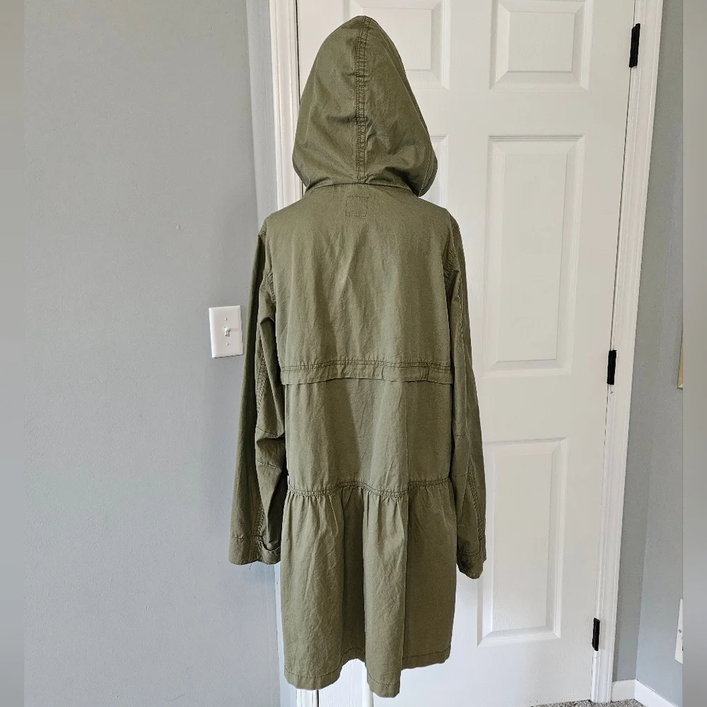 GAP Olive Utility Hooded Jacket
